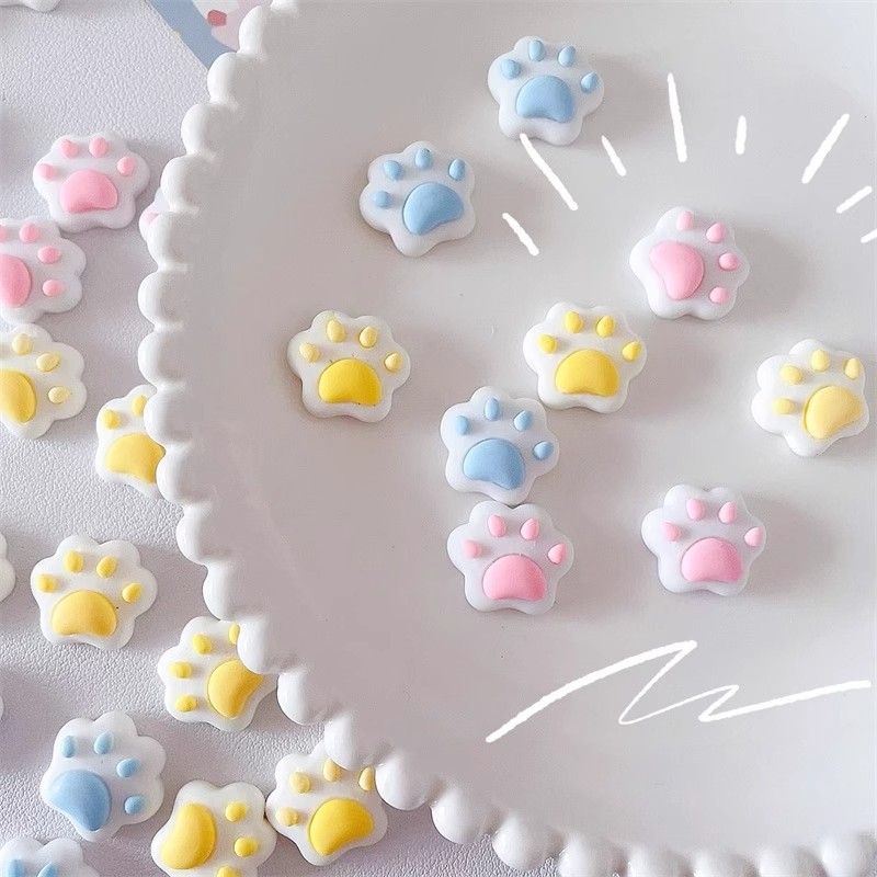 Phone Accessories Clipart - 30pc Cute Cat Paw Mini Accessories
