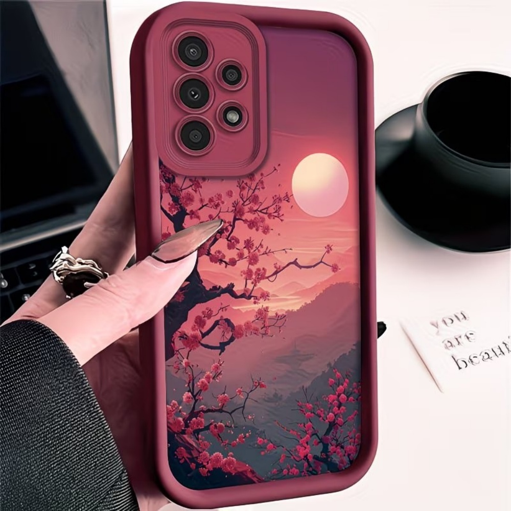 Sunset Mountain Peak Anti-Fall - огляд і ціна Phone Accessories Red