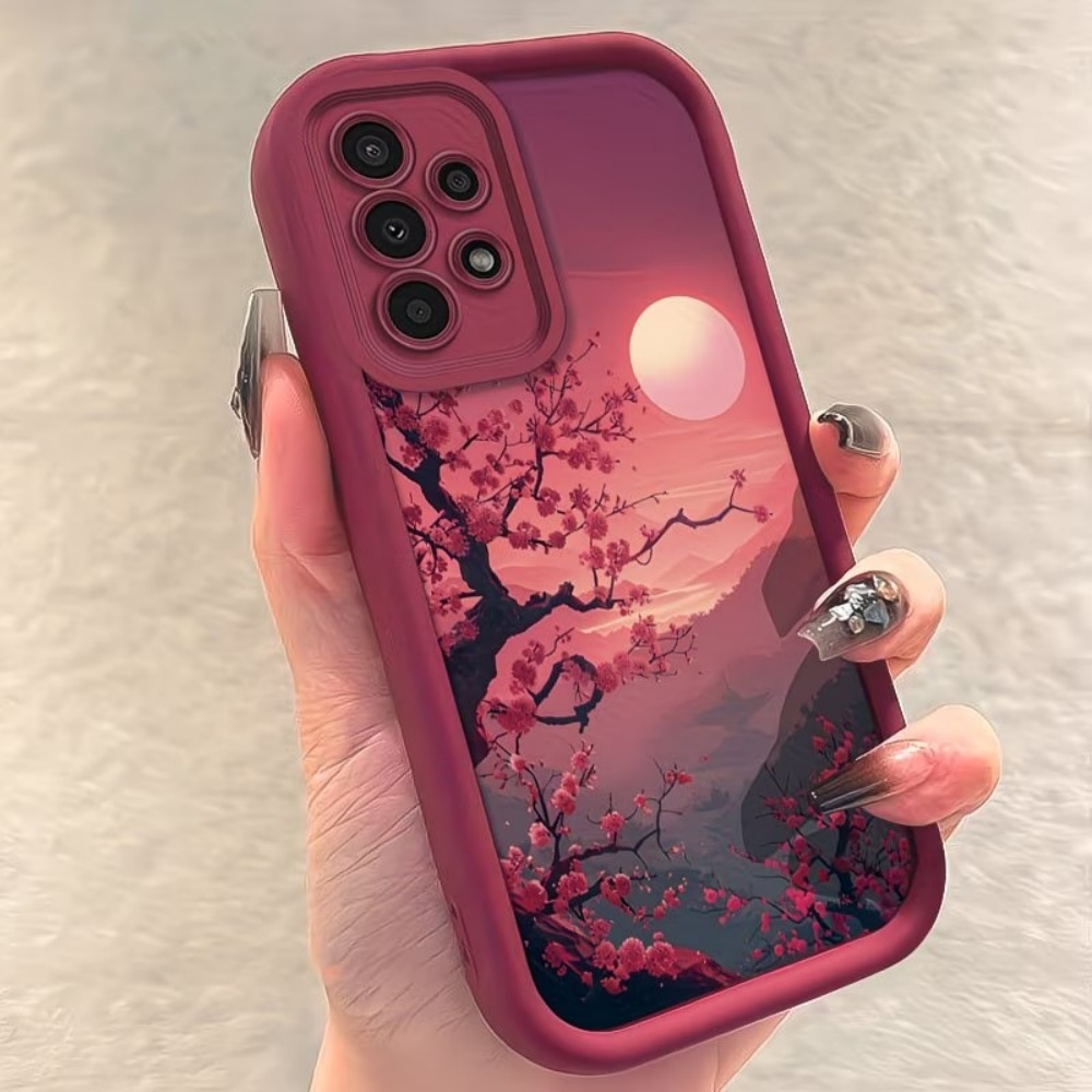 Sunset Mountain Peak Anti-Fall - огляд і ціна Phone Accessories Red