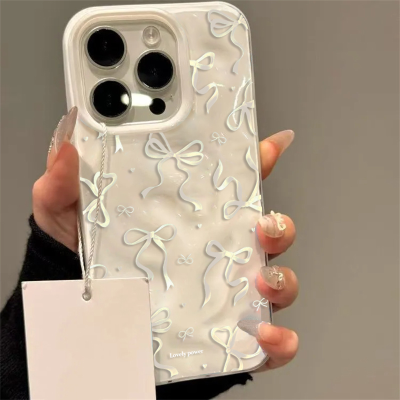 White Red Bow Pattern Phone Ca - огляд і ціна Phone Accessories Red