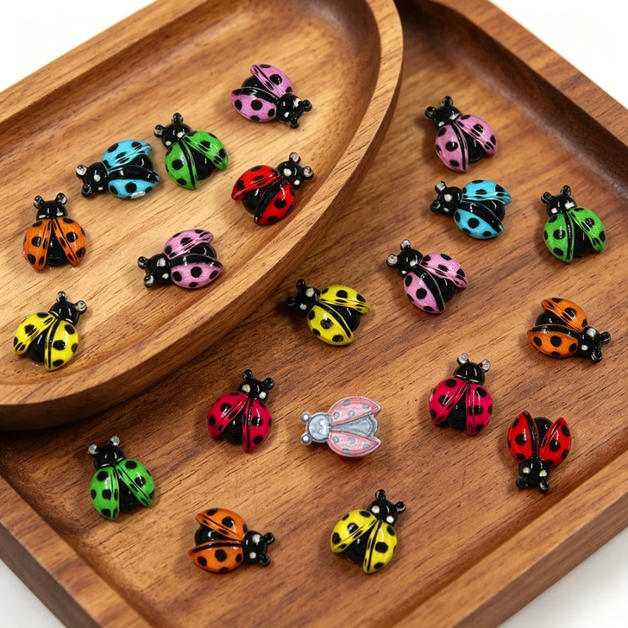 50Pcs Cross border Ladybug Res - огляд і ціна Phone Accessories Clipart