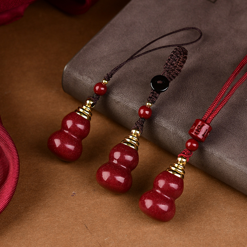 Luxury Red Cinnabar The Gourd  - огляд і ціна Phone Accessories Red