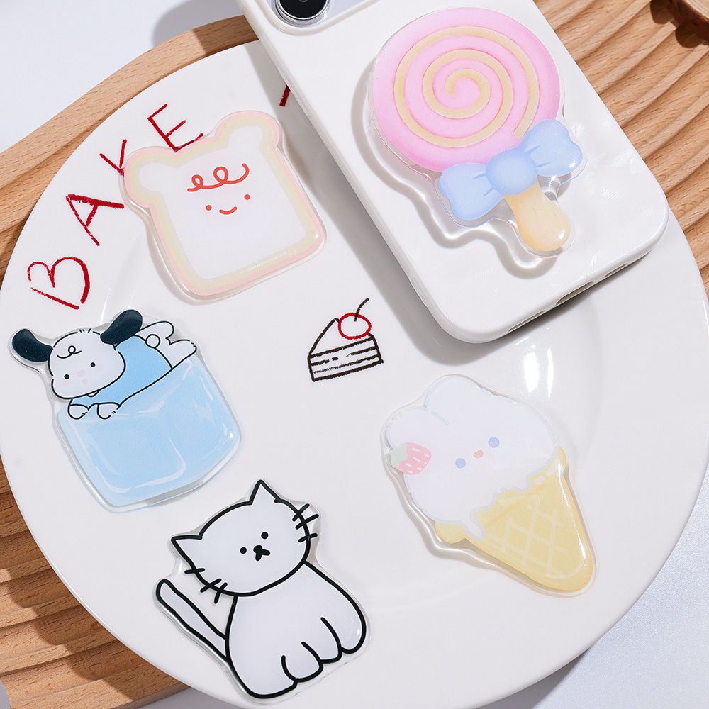 Cute Cartoon Grip Tok Acrylic  - огляд і ціна Phone Accessories And Gadgets