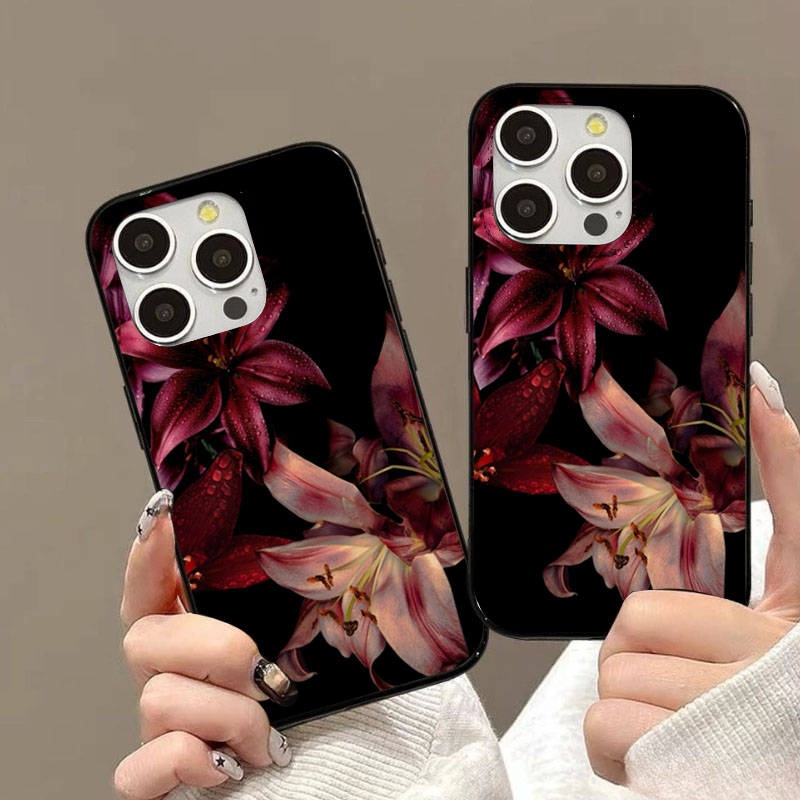 Elegant Red Lily Flower Phone  - огляд і ціна Phone Accessories Red