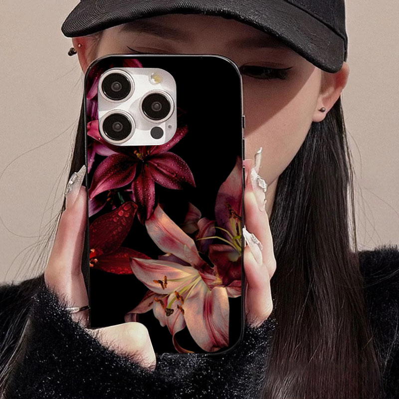 Elegant Red Lily Flower Phone  - огляд і ціна Phone Accessories Red