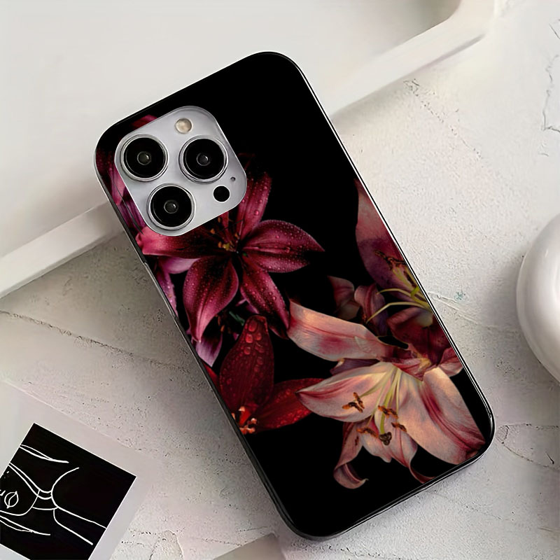 Elegant Red Lily Flower Phone  - огляд і ціна Phone Accessories Red