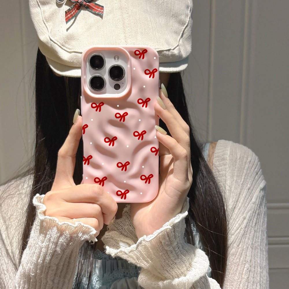3D Water Ripple Red Heart Prin - огляд і ціна Phone Accessories Red
