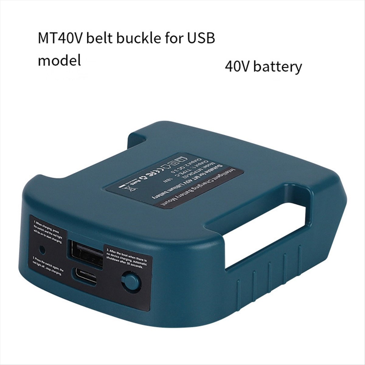 For 40V Li-Ion Battery with US - огляд і ціна Type C Adapter