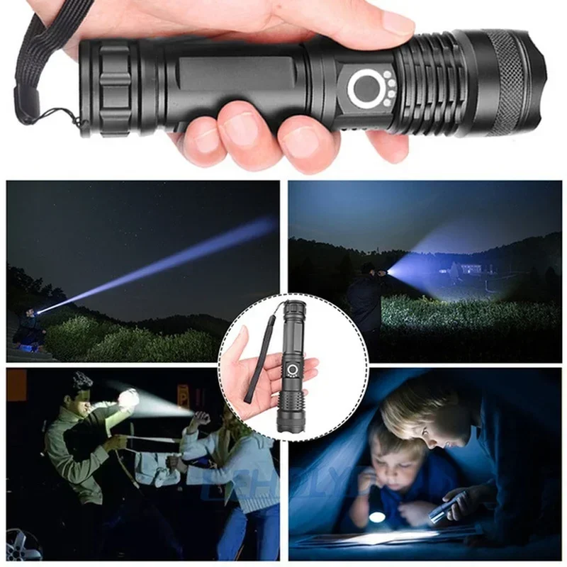 High Power XHP70 Led Flashligh - огляд і ціна Type C Adapter